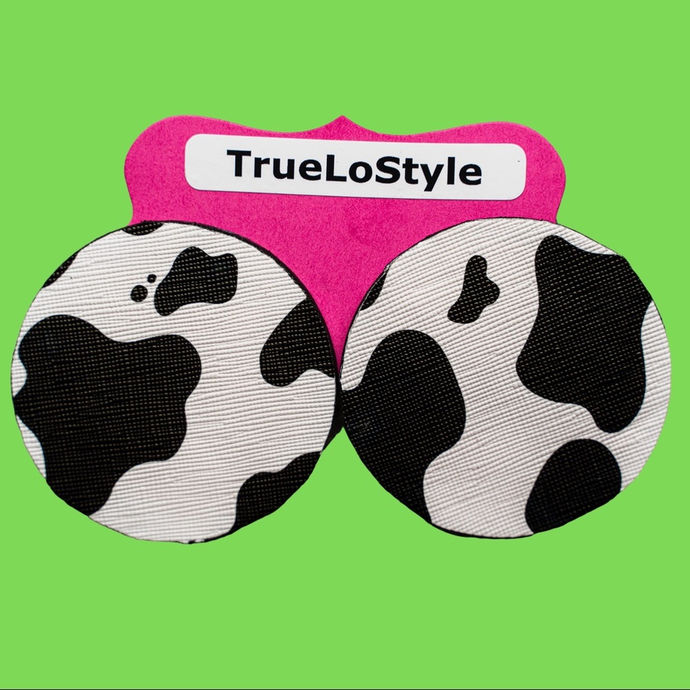 Hand made Cow Earrings